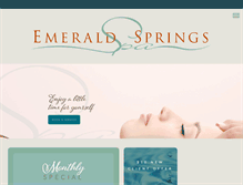 Tablet Screenshot of emeraldspringsspa.com